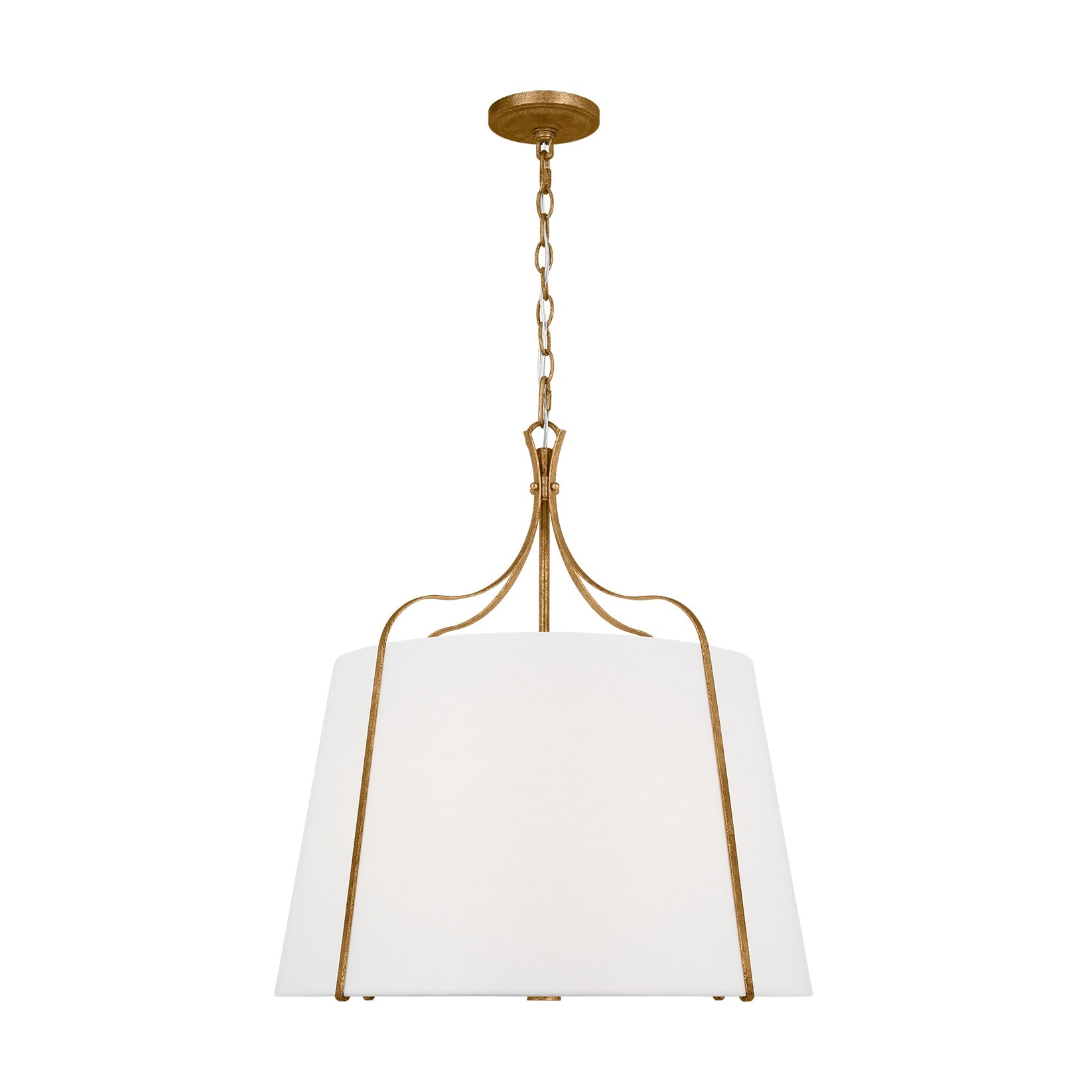 Leander Large Hanging Shade LIGHTING - pendant Visual Comfort - Studio Antique Gild