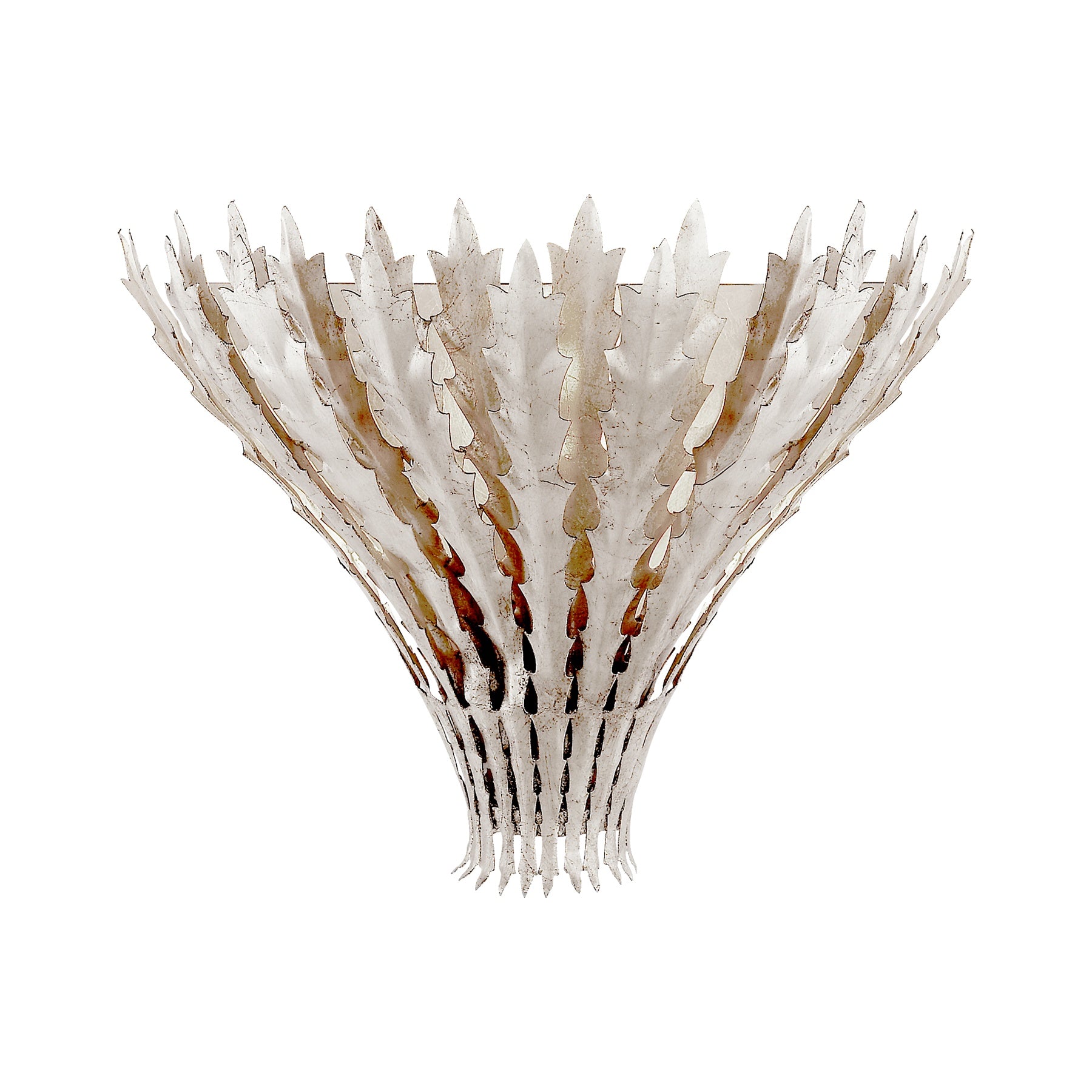 Hampton Wall Light LIGHTING - sconce Visual Comfort Burnished Silver Leaf