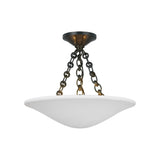 Mollino Semi Flush Mount LIGHTING - flush mount Visual Comfort - Signature Bronze 16"