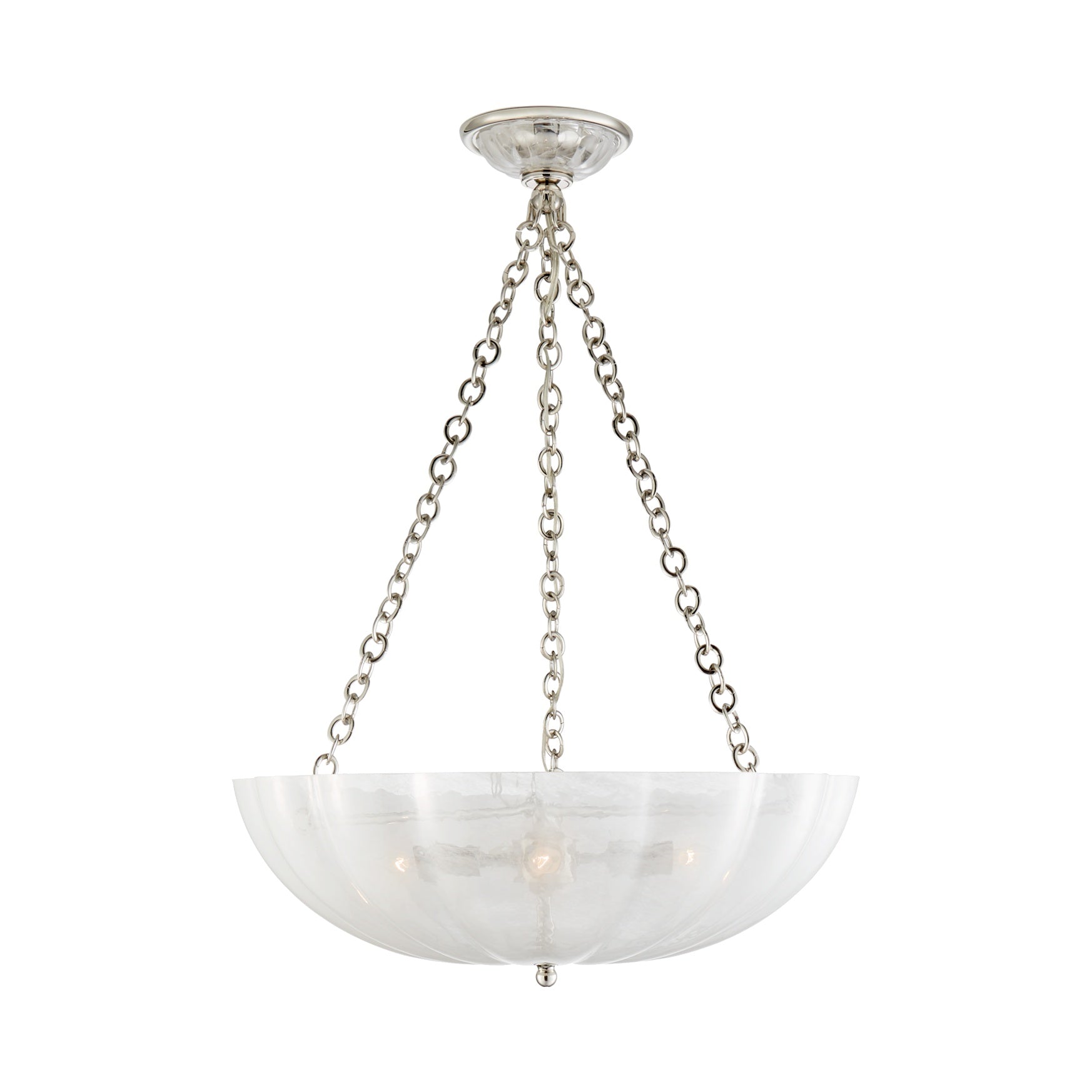 Rosehill Large Chandelier LIGHTING - chandelier Visual Comfort - Signature Polished Nickel