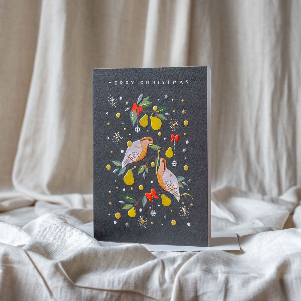 Partridge in a Pear Tree Holiday Card CHRISTMAS 2023 Meraki Greeting Cards (Faire)