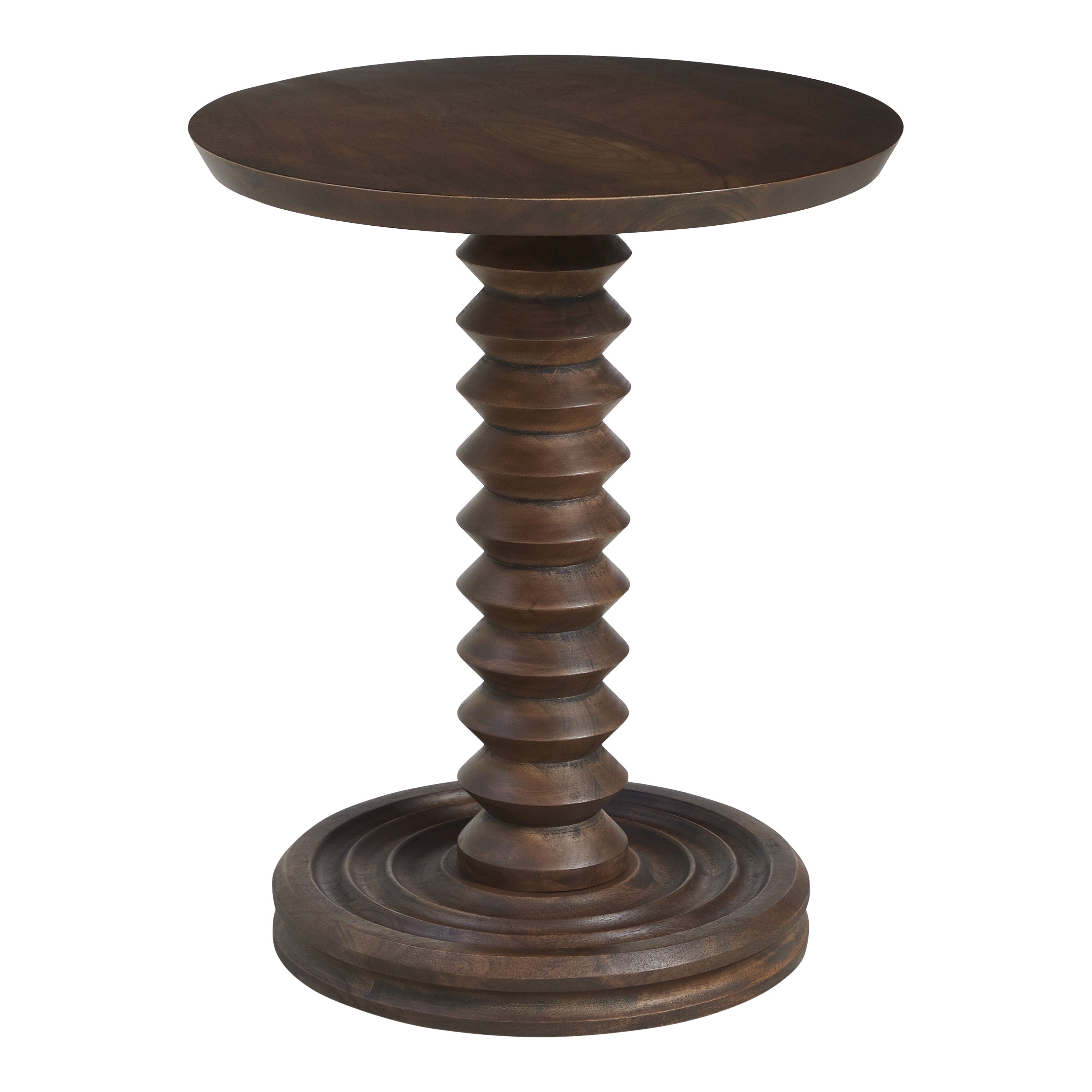 Tonia Mango Wood Side Table FURNITURE - side table Renwil