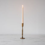 Twisted Antiqued Brass Candle Holder - Rug & Weave