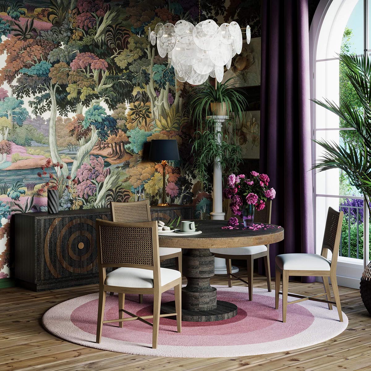 Beatrice 60" Round Dining Table FURNITURE - dining table Bramble