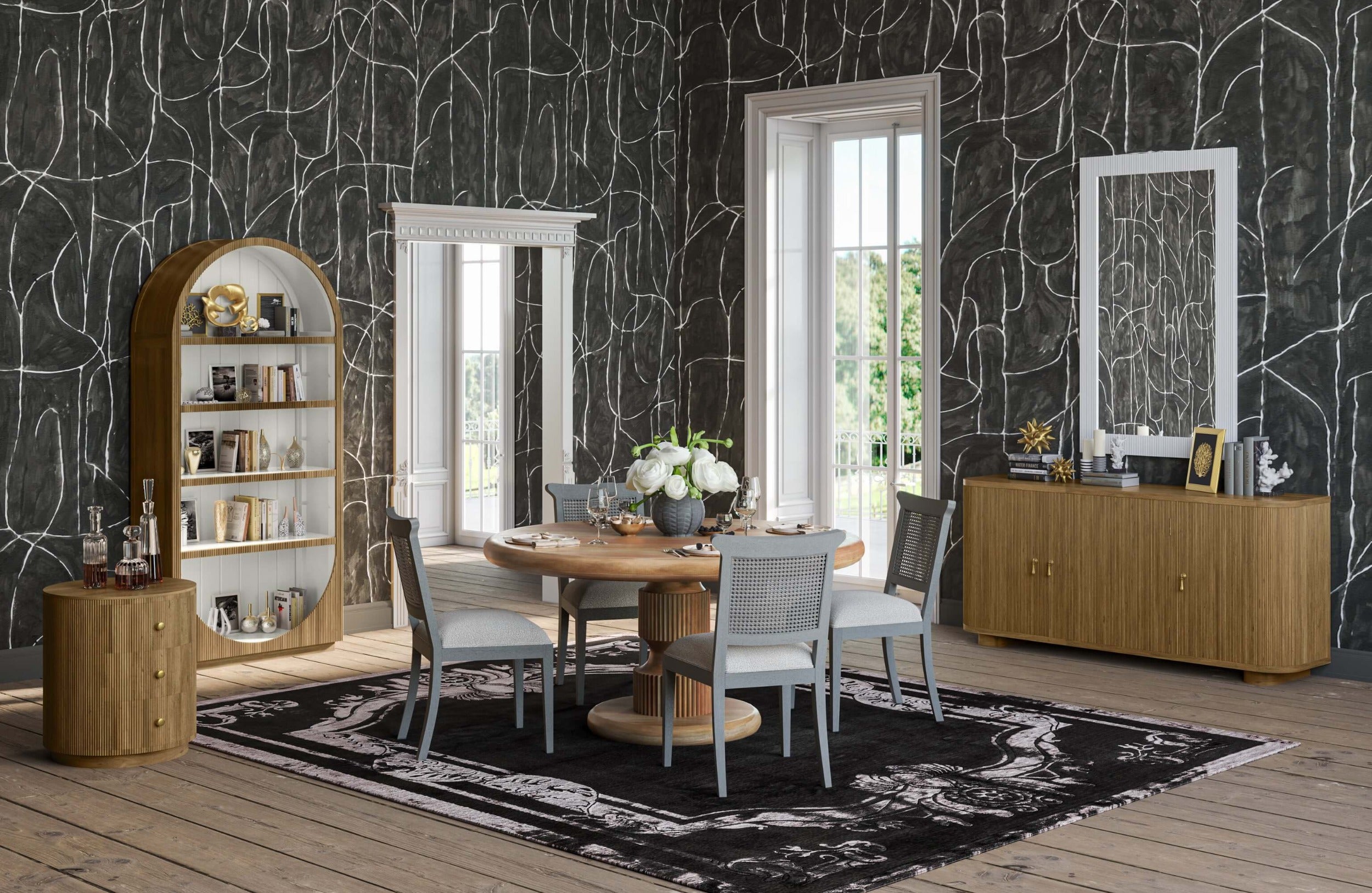 Baloo 60" Round Dining Table FURNITURE - dining table Bramble