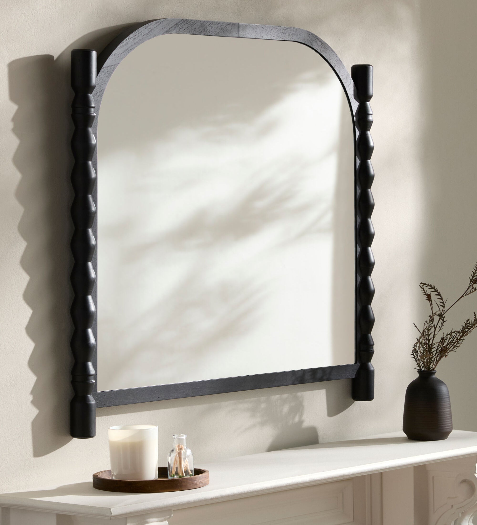 Benedine Mantel Mirror MIRROR - Mantel Mirror Surya