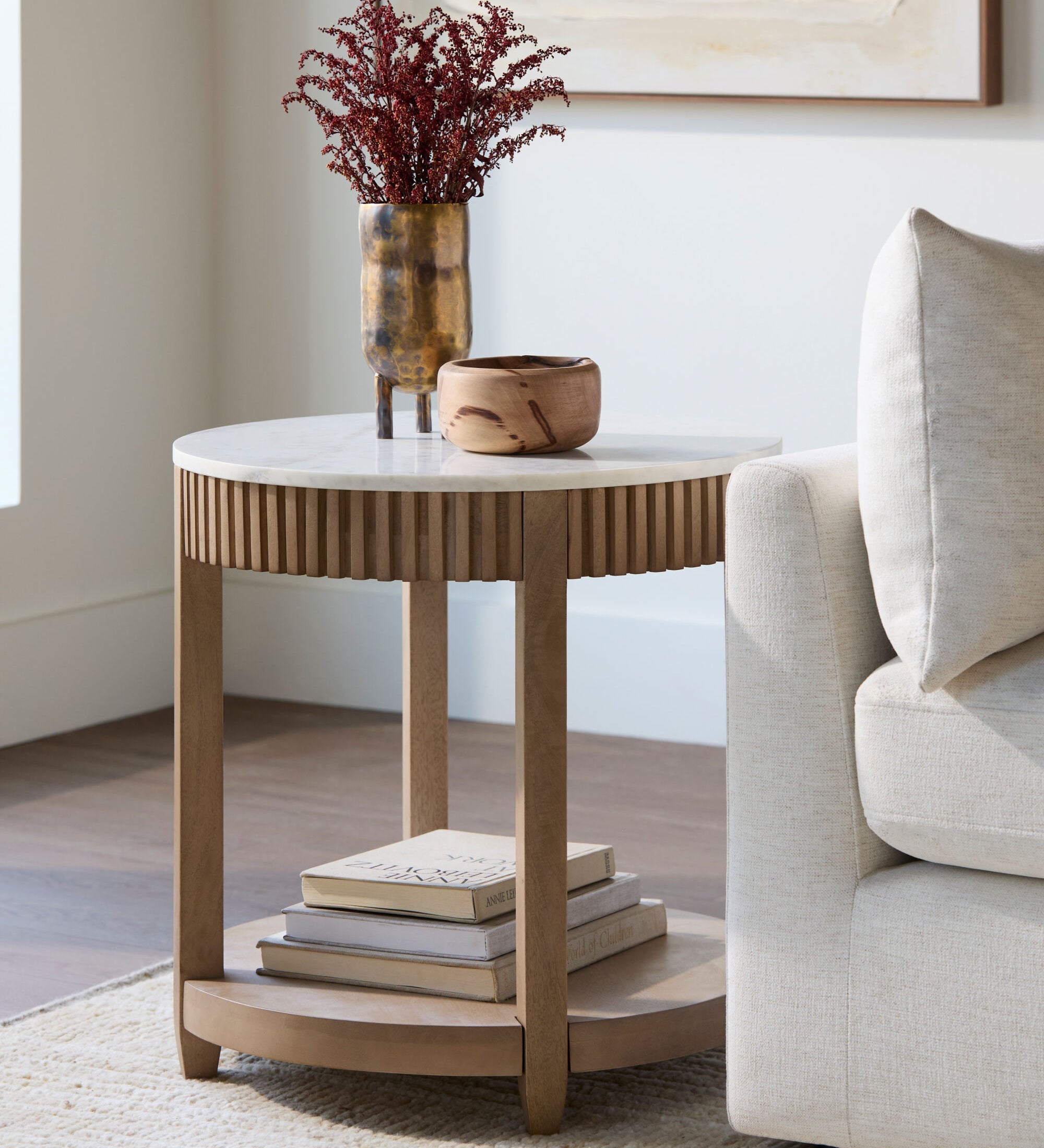 FLOOR MODEL - Rosemary End Table FURNITURE - in store Surya