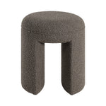 Amarah Stool FURNITURE - ottoman Renwil Taupe Boucle
