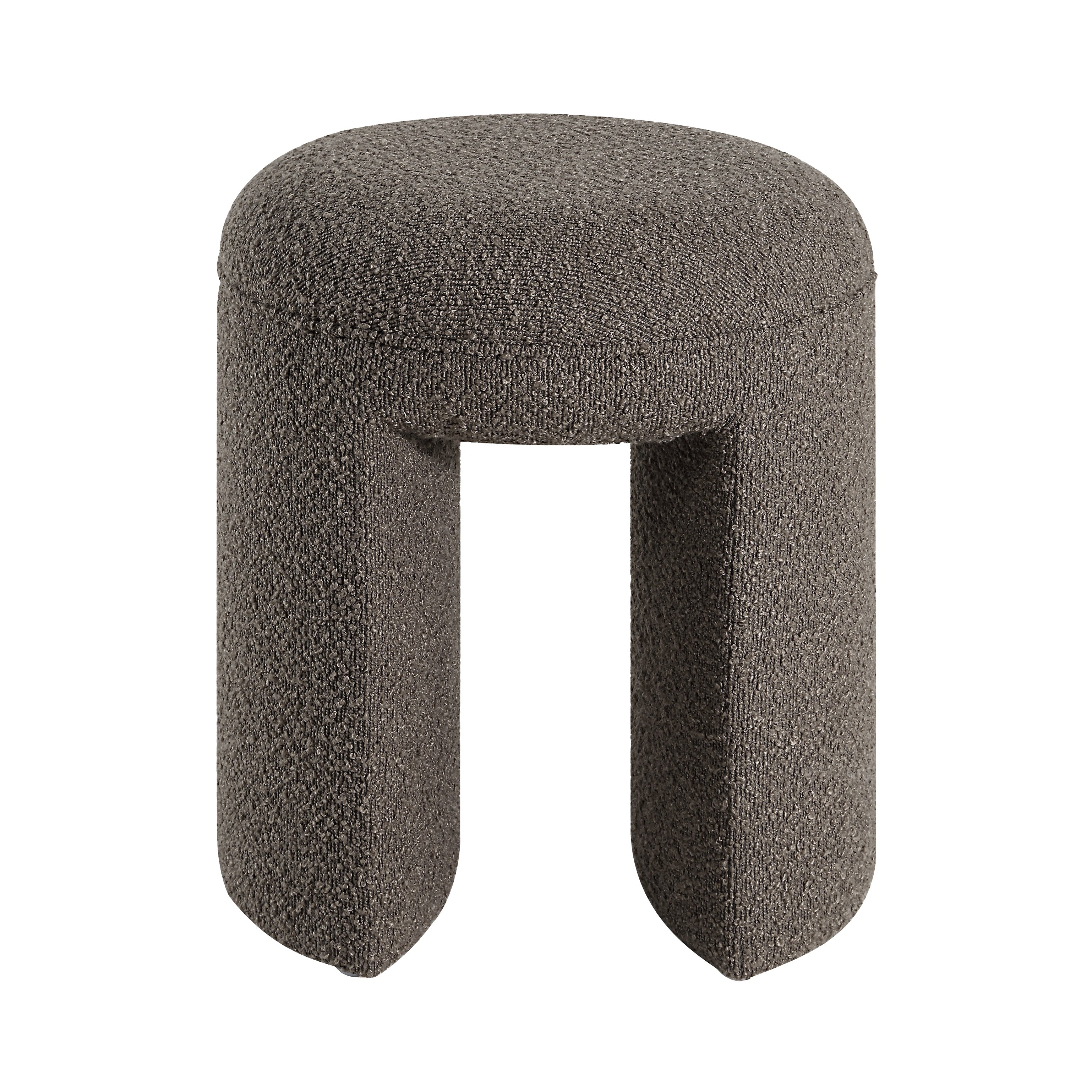 Amarah Stool FURNITURE - ottoman Renwil Taupe Boucle
