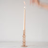 Curved Glass Taper Candle Holder - Rug & Weave