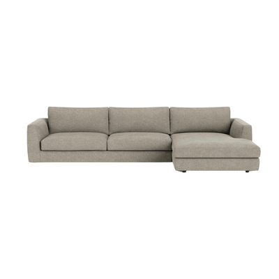 EQ3 Cello Two-Piece Sectional With Chaise - Coda Concrete
