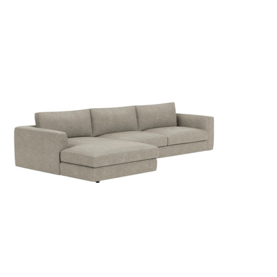 EQ3 Cello Two-Piece Sectional With Chaise - Coda Concrete