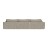 EQ3 Cello Two-Piece Sectional With Chaise - Coda Concrete