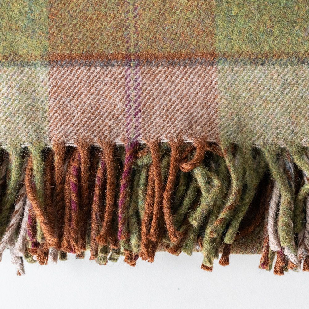 Supersoft Autumn Plaid Wool Blanket - Rug & Weave