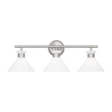 Belcarra 3 - Light Bath LIGHTING - vanity Visual Comfort Brushed Steel