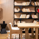 Vincent Crescent Bookcase FURNITURE - bookcase Bramble