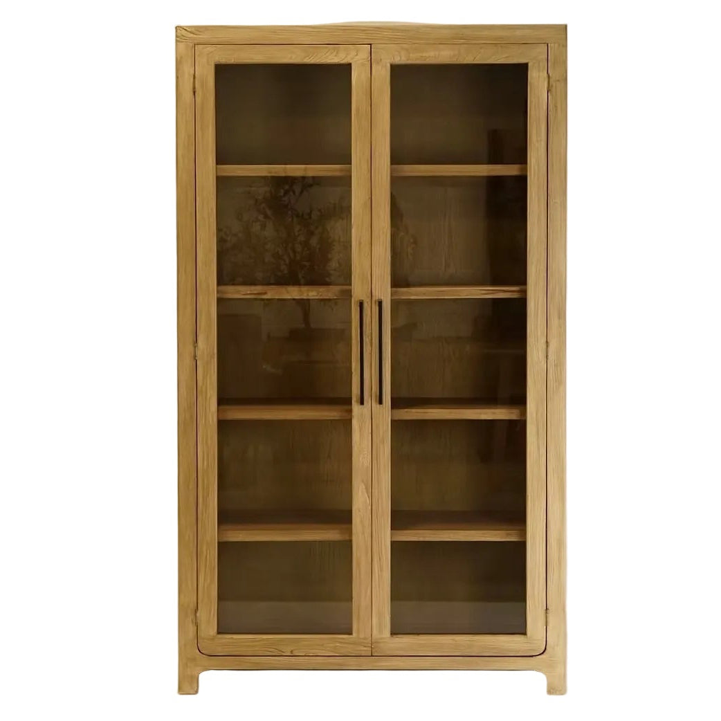Rue Reclaimed Wood Glass Cabinet 7 - FURNITURE - bookcase/cabinet Hauer Market