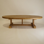 Evelyn Reclaimed Wood Oval Coffee Table 4 - a - FURNITURE - Coffee Table - Round Hauer Market