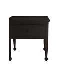 Margot Reclaimed Wood Nightstand FURNITURE - nightstand Hauer Market Carbon Black