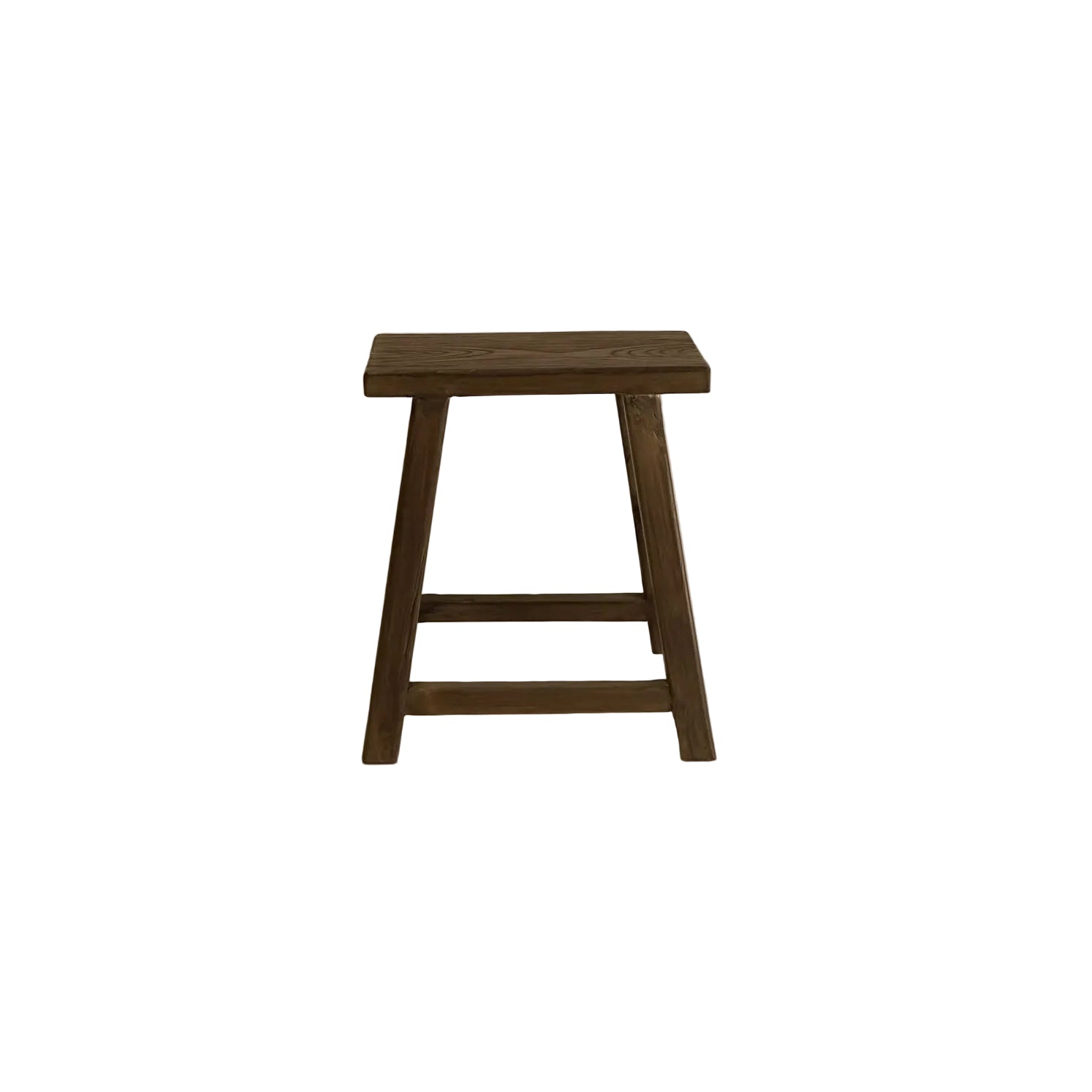 Daisy Reclaimed Elm Wood Accent Table/Stool 0-VINTAGE - stool Hauer Market Aged Brown