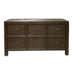 Reid 6 drawer Reclaimed Wood Sideboard 7 - FURNITURE - sideboard/cabinet Hauer Market Aged Brown