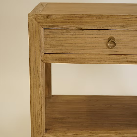 Sutton Reclaimed Wood Nightstand 5-VINTAGE-nightstand Hauer Market