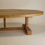 Evelyn Reclaimed Wood Oval Coffee Table 4 - a - FURNITURE - Coffee Table - Round Hauer Market