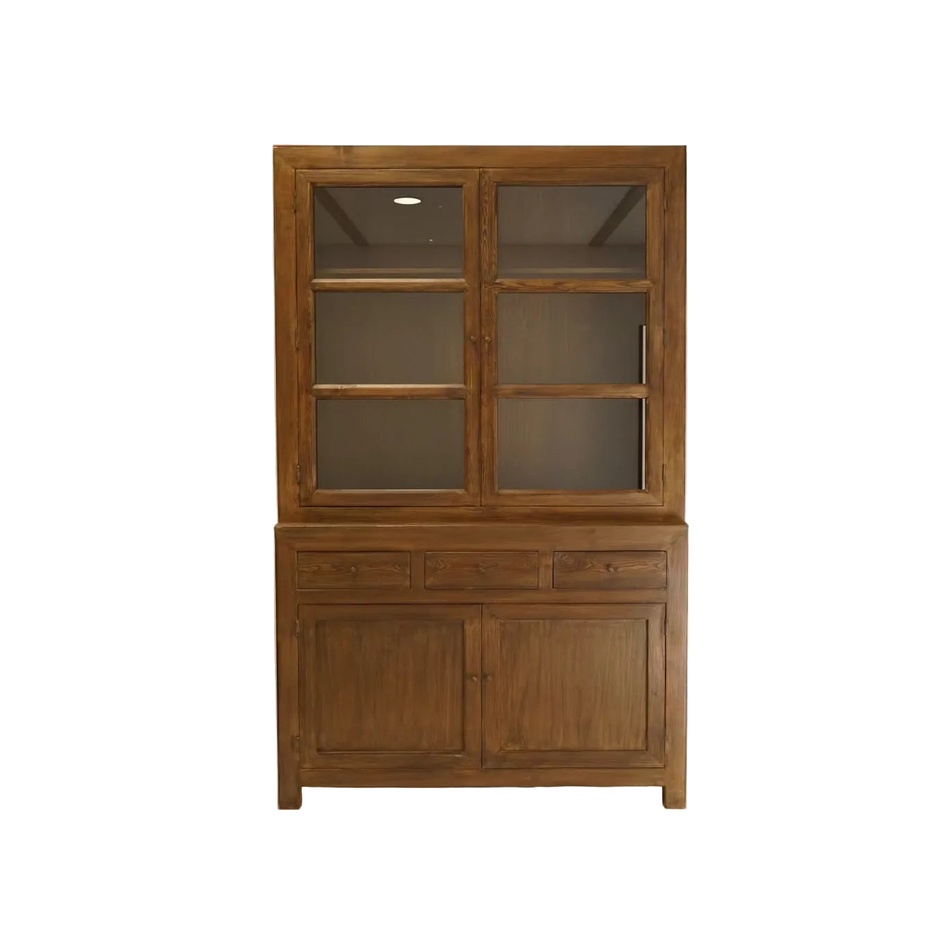 Daphne Reclaimed Wood Glass Cabinet 7 - FURNITURE - bookcase/cabinet Hauer Market