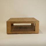 Arlo Reclaimed Wood Square Coffee Table 4 - b - FURNITURE - coffee table - round Hauer Market