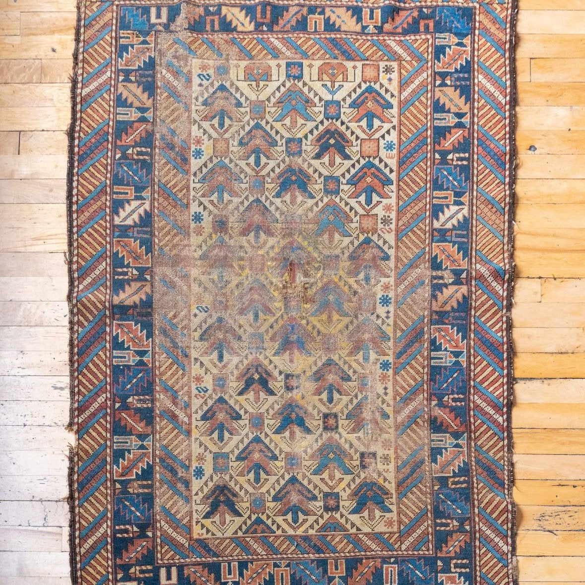 3'4" x 4'11" Antique Cuacasian Rug - Rig & Weave