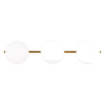 Lune 3-Light Vanity Sconce LIGHTING - vanity Visual Comfort - Studio Burnished Brass