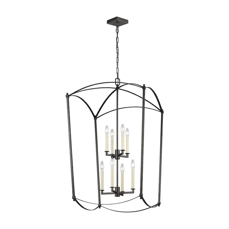 Thayer Extra Large Lantern LIGHTING - chandelier Visual Comfort - Studio Smith Steel