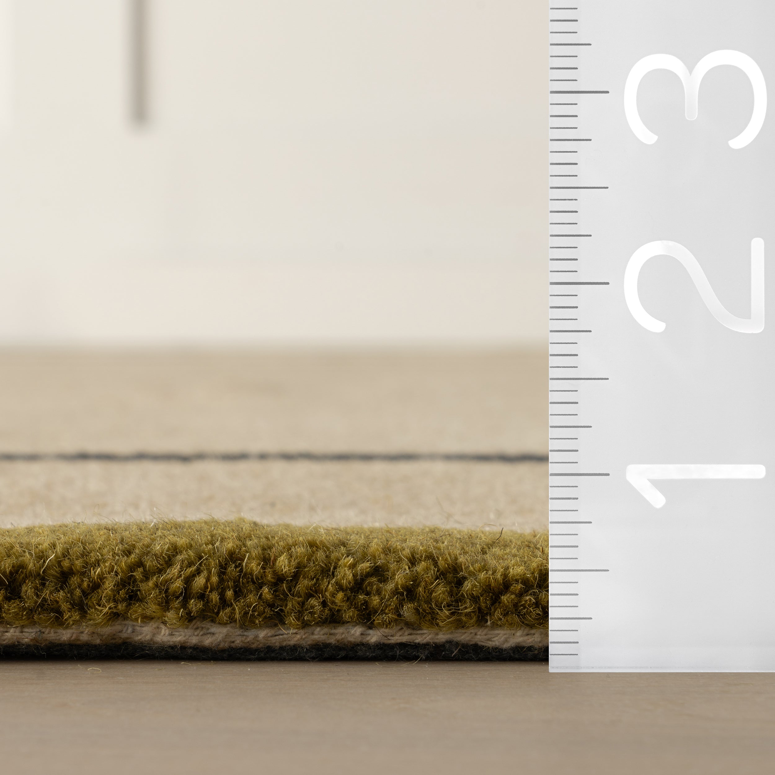 Nate Berkus Serge Bordered Wool Cozy Area Rug RUGS - wool Dash & Albert