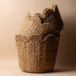 Storage Baskets with Decorative Scalloped Edge basket Creative Co-op (DYA)