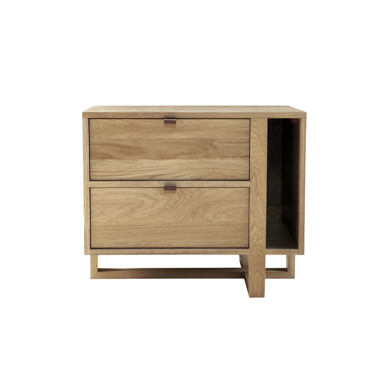 FLOOR MODEL - Folke Magazine Nightstand - Left - Sand FURNITURE - floor model West Bros Furniture