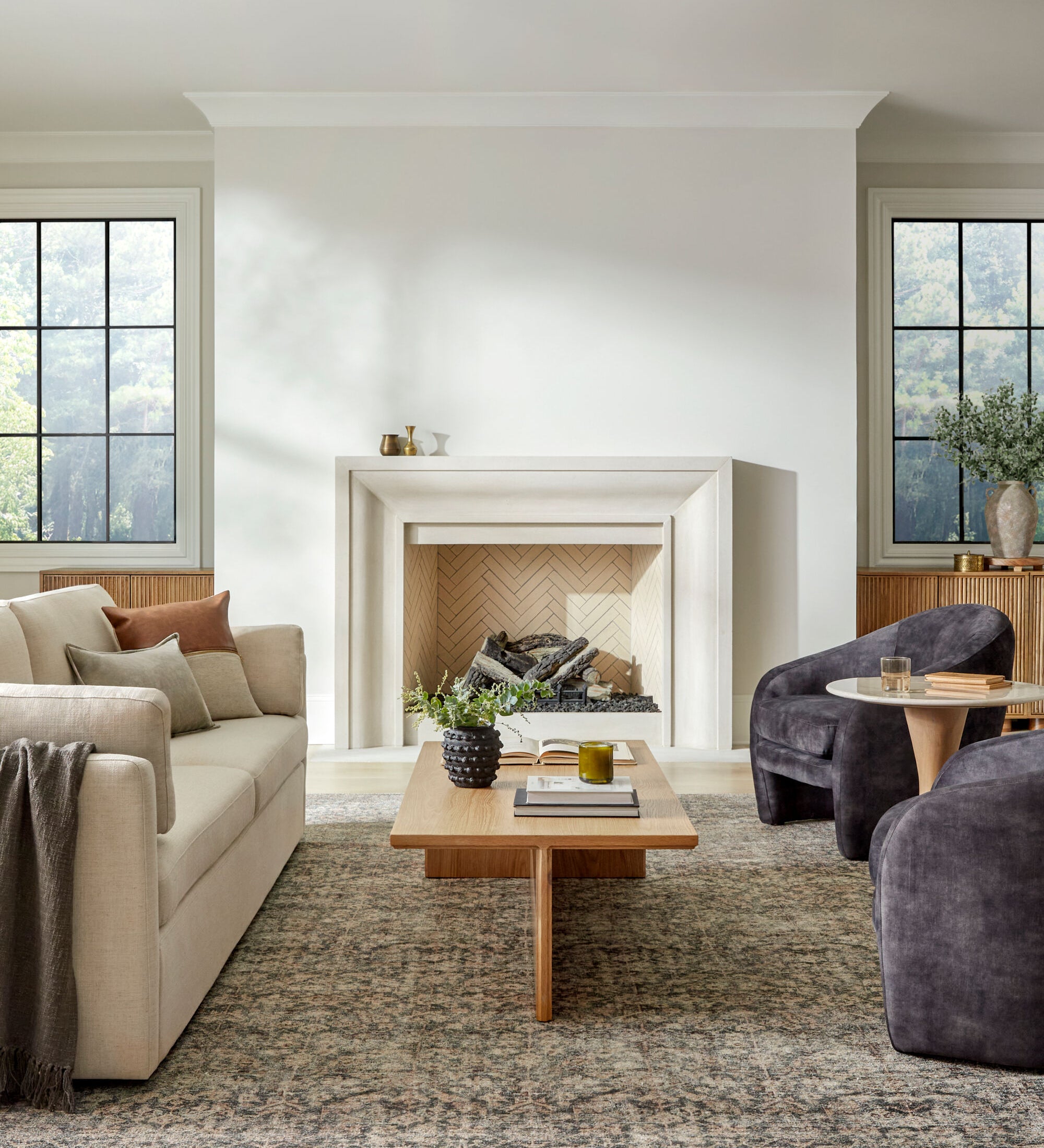 Collins Avenue Laurel Bark Rug RUGS - synthetic Surya