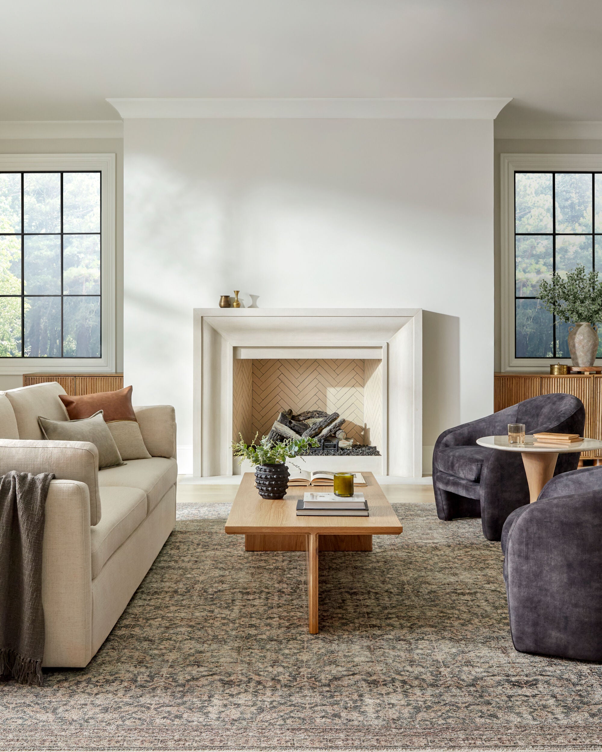Collins Avenue Laurel Bark Rug RUGS - synthetic Surya