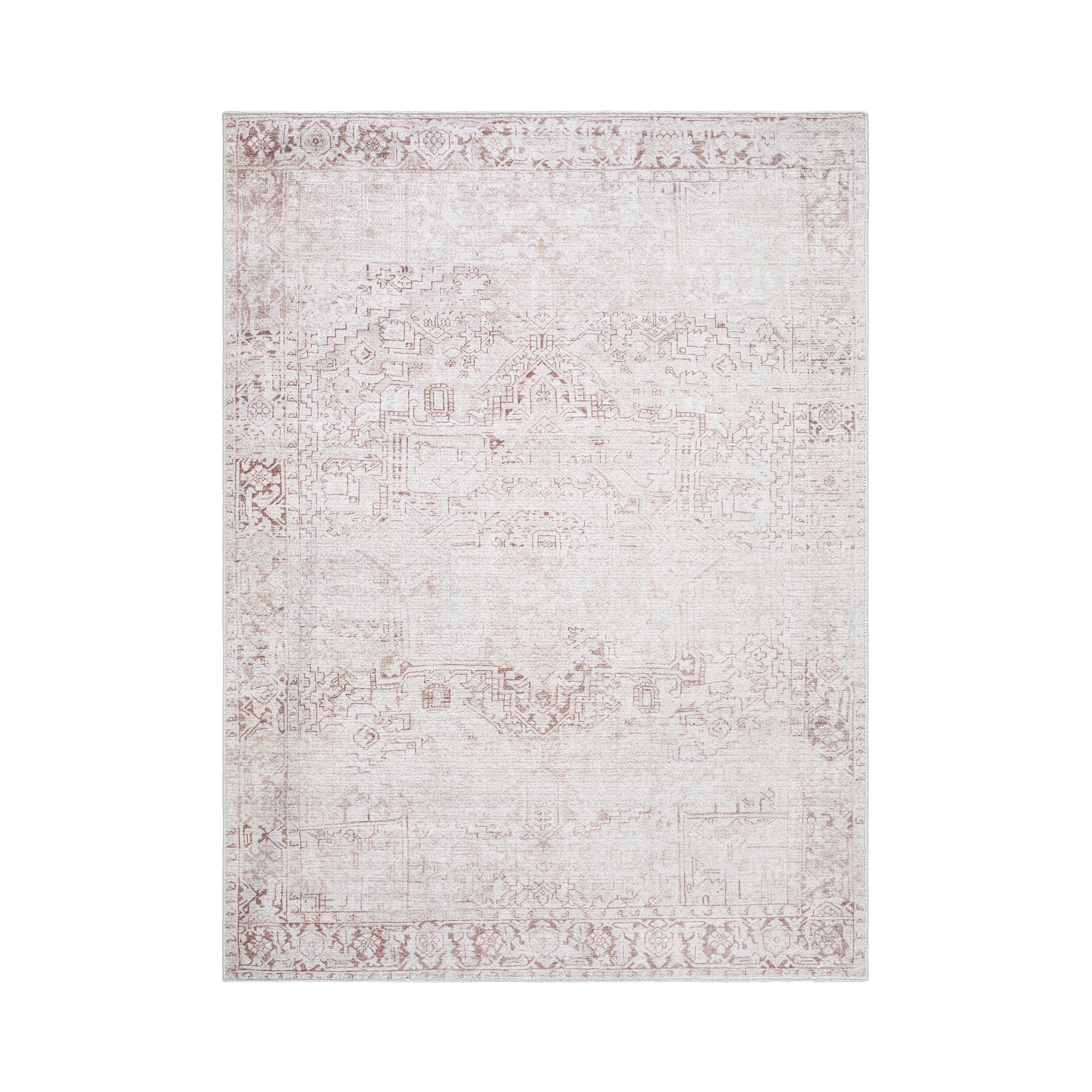 Collins Avenue Ivory / Chestnut Rug RUGS - synthetic Surya