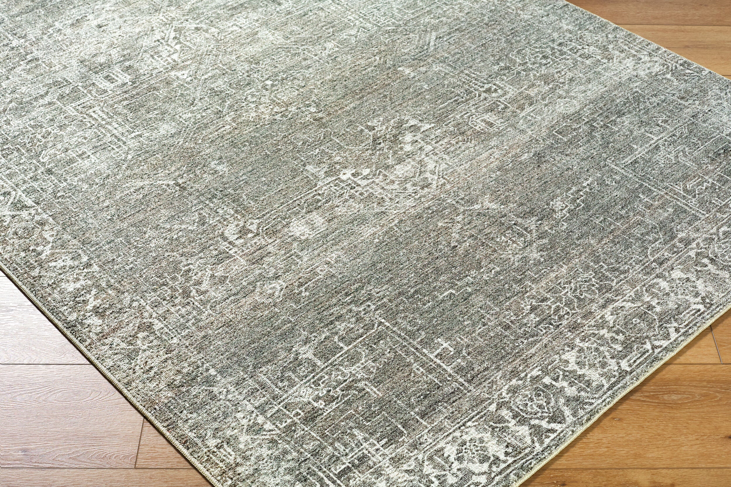 Collins Avenue Sage / Lagoon Rug RUGS - synthetic Surya