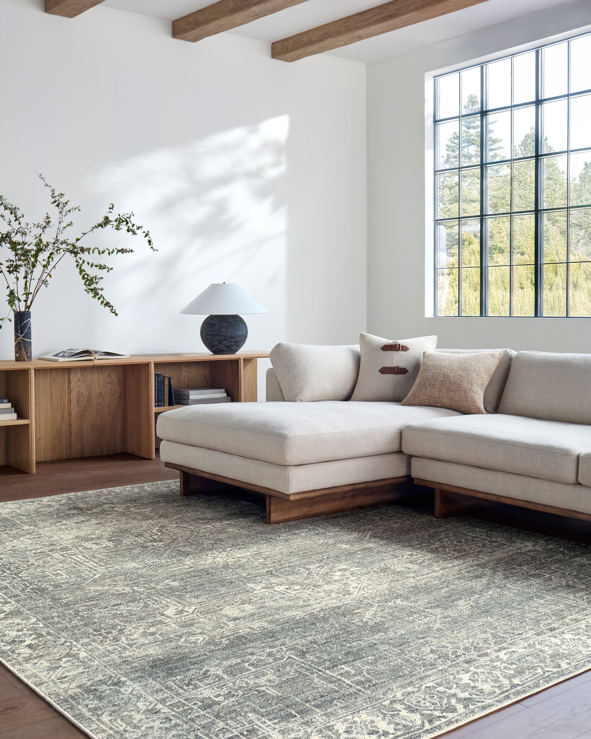 Collins Avenue Sage / Lagoon Rug RUGS - synthetic Surya