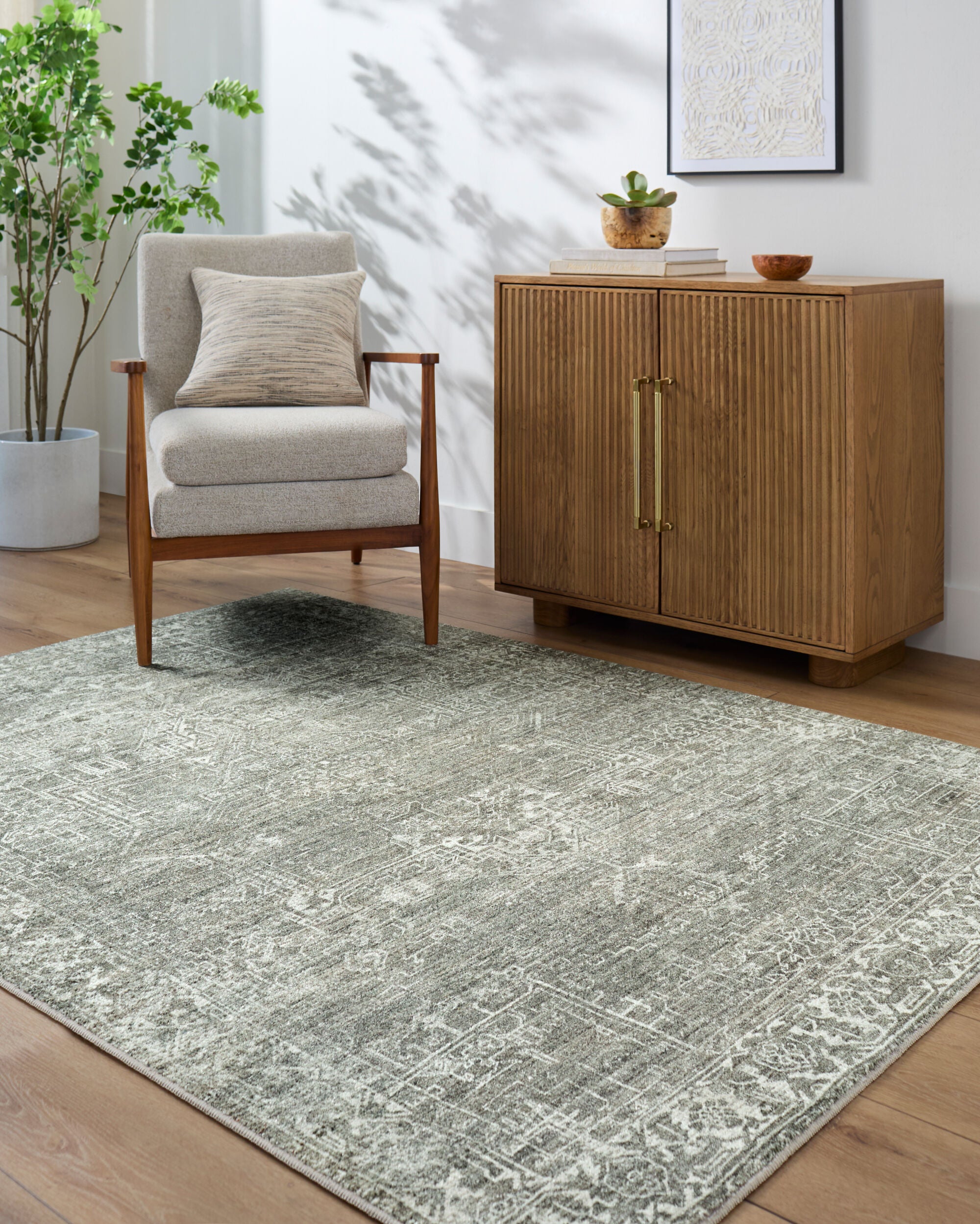 Collins Avenue Sage / Lagoon Rug RUGS - synthetic Surya
