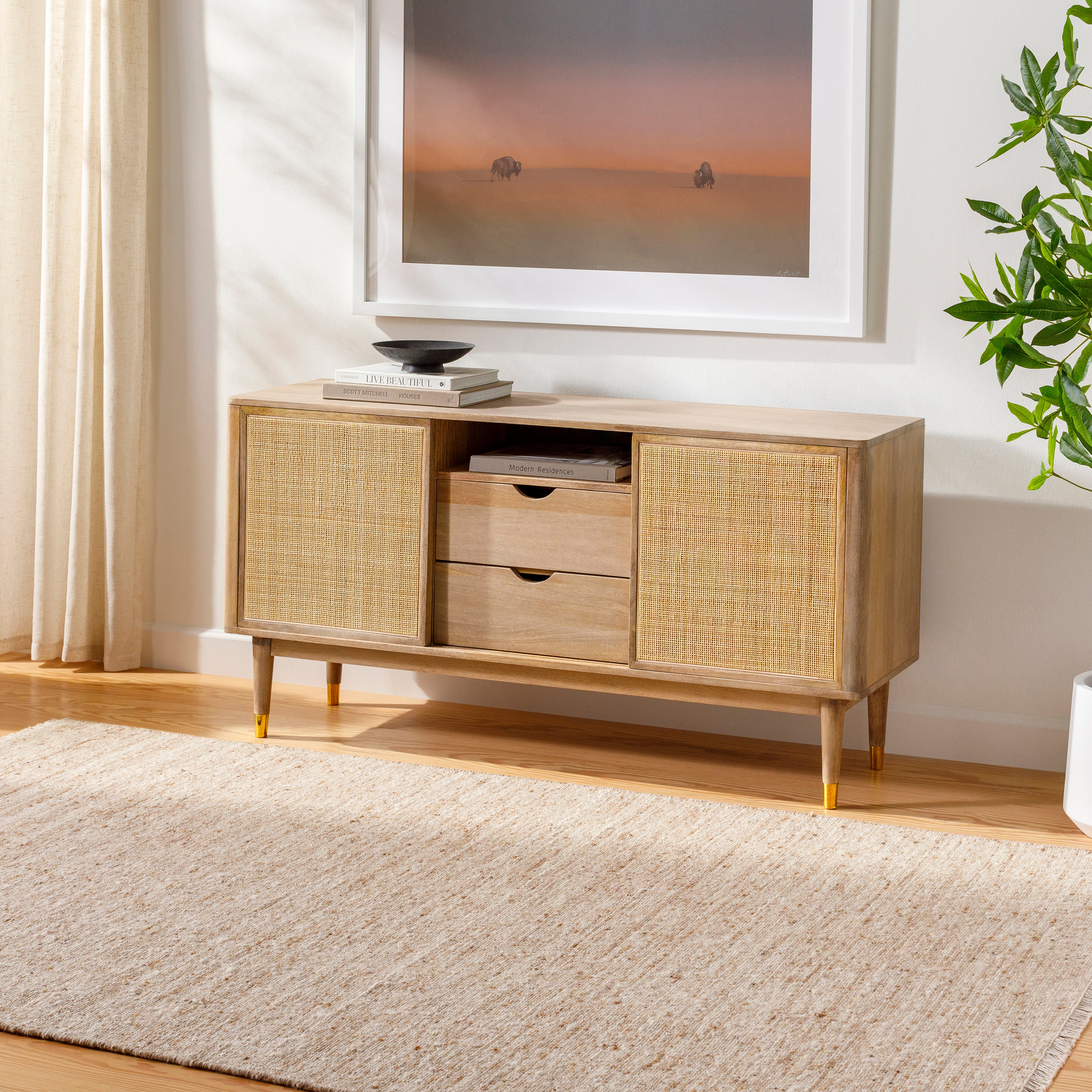 Hampton Natural Rug RUGS - wool Surya