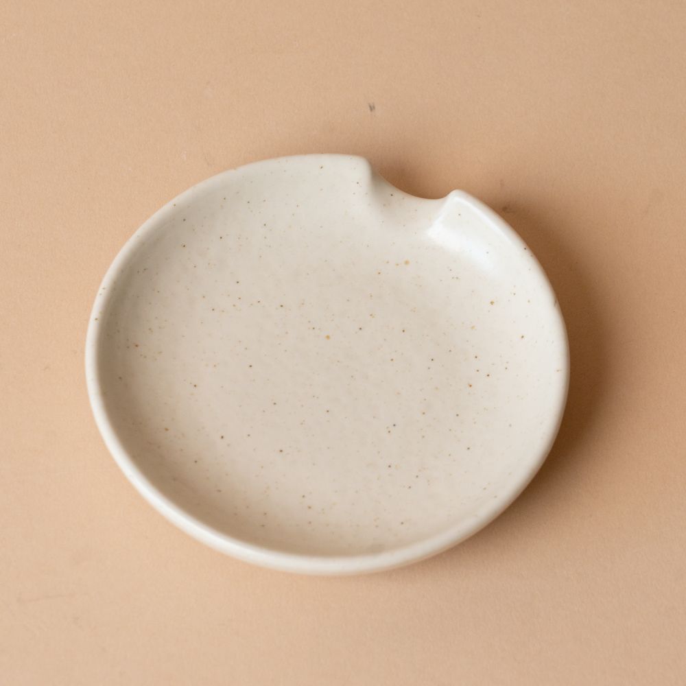 Ceramic Vanilla Spoon Rest spoon rest David Shaw