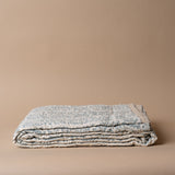 Hazy Blue Kantha Stitch Bed Blanket - Rug & Weave