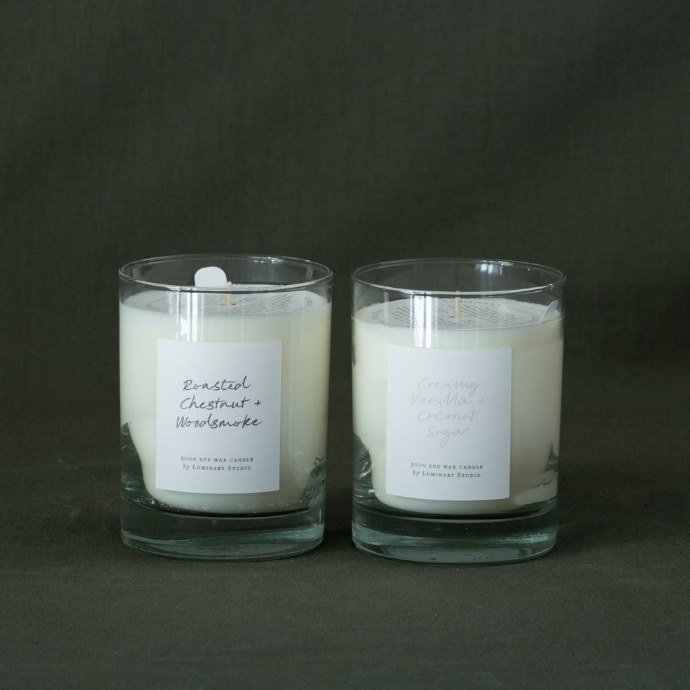 Chestnut & Woodsmoke Soy Candle by Luminary Studio - Rug & Weave