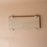 Light Mango Wood Pedestal Tray