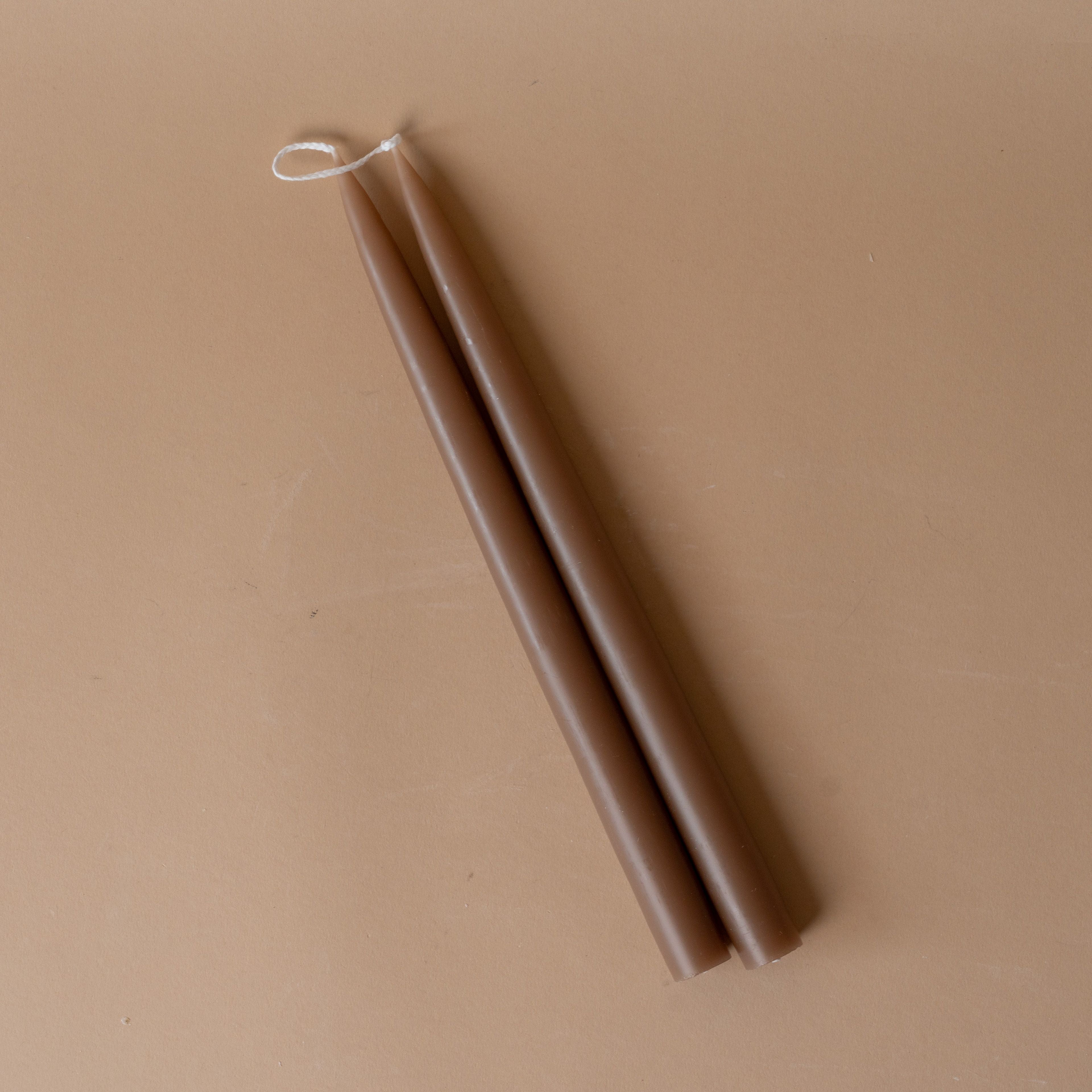 Classic 12" Taper Candles candle set Old Country Design (ShopZio) Nougat
