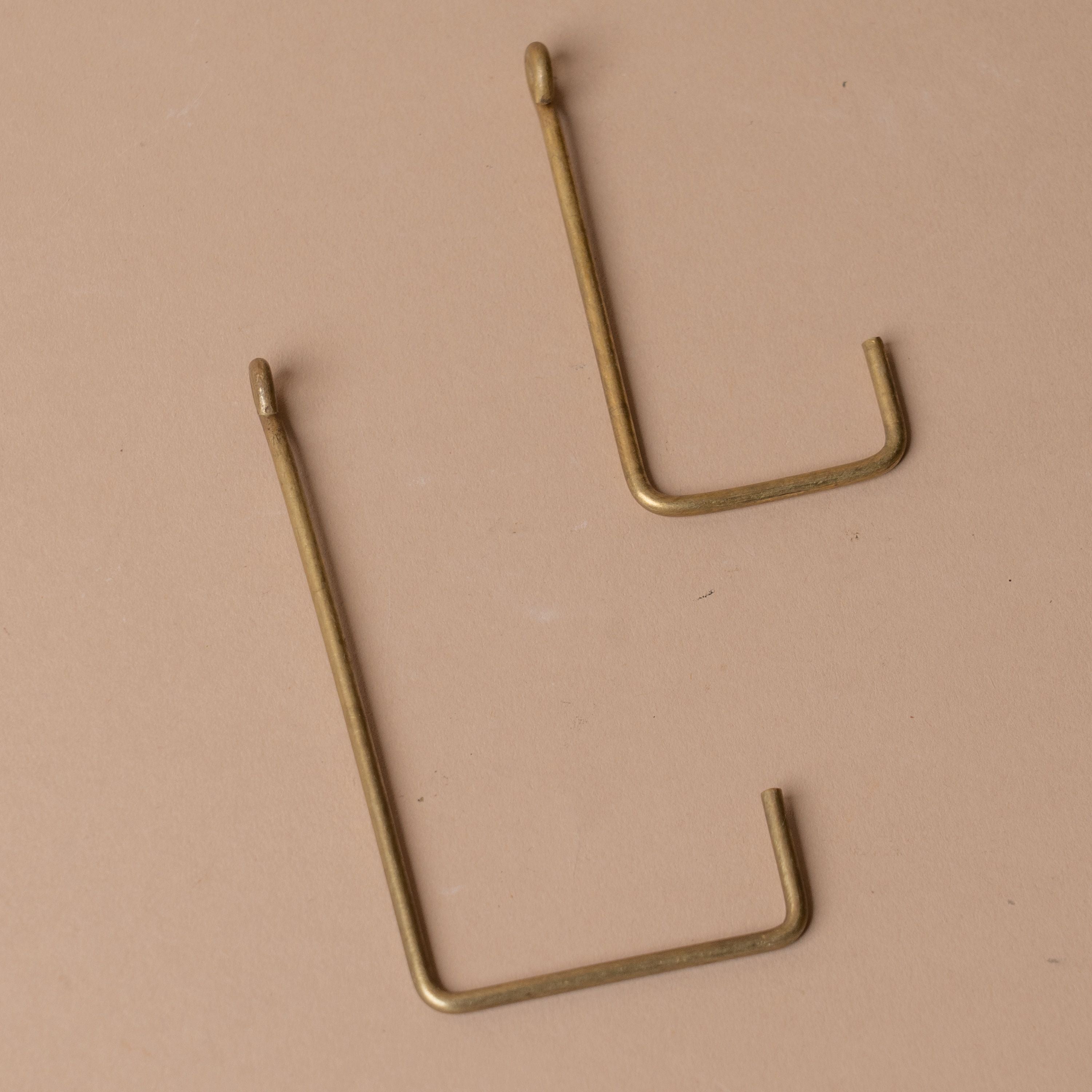 Handmade Brass Single Hook wall hook Fog Linen Work