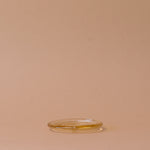 Glass Pillar Candle Plate candle holder Old Country Design (ShopZio) Apricot