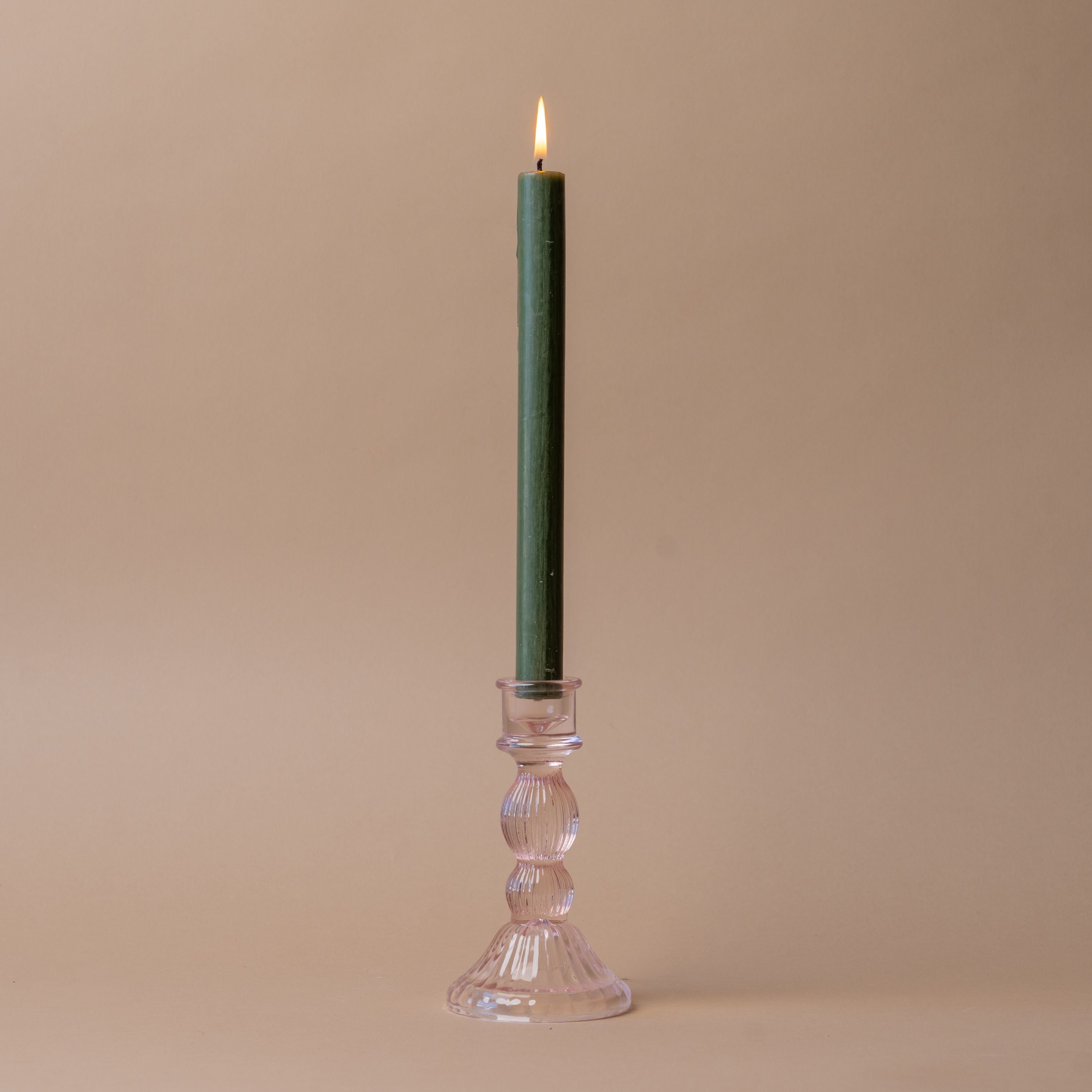 Reeded Glass Candle Holder candle holder Indaba